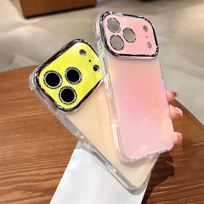 Casing Ponsel Berkilau dengan  - Camera Lens Protector ulasan dan harga