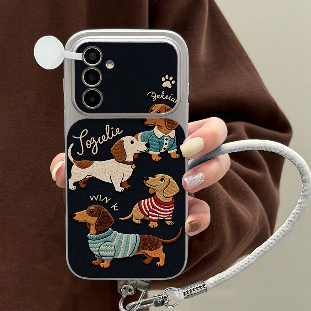 Casing Ponsel Kartun Dachshund - Camera Lens Protector ulasan dan harga