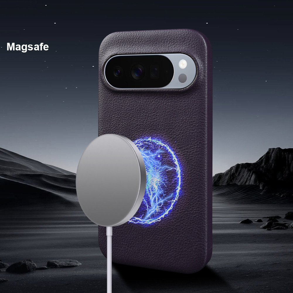 Casing Belakang Kulit Magnetik - Google Pixel 8A ulasan dan harga