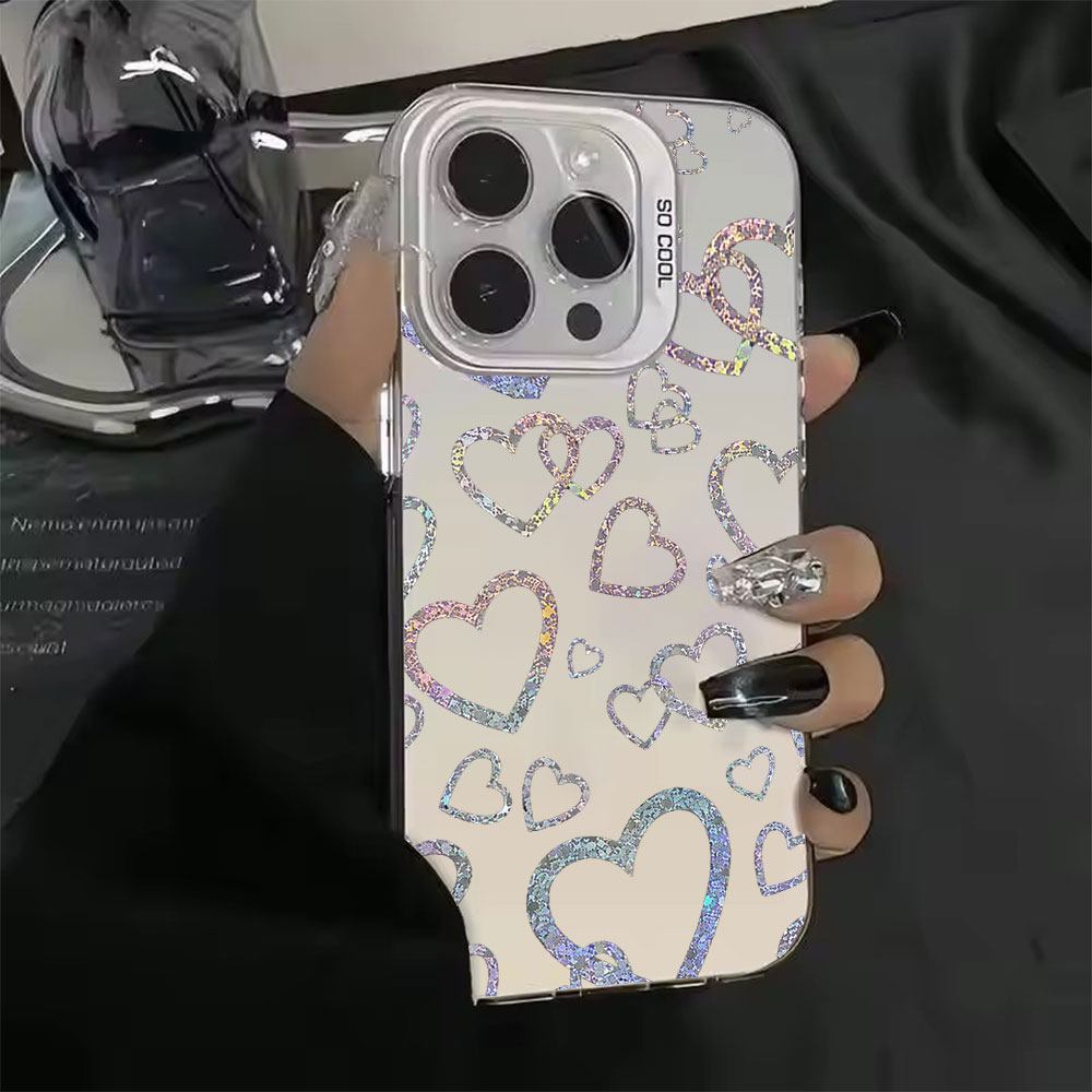 Casing dengan Motif Hati Berwa - Apple Iphone 15 Pro Max ulasan dan harga