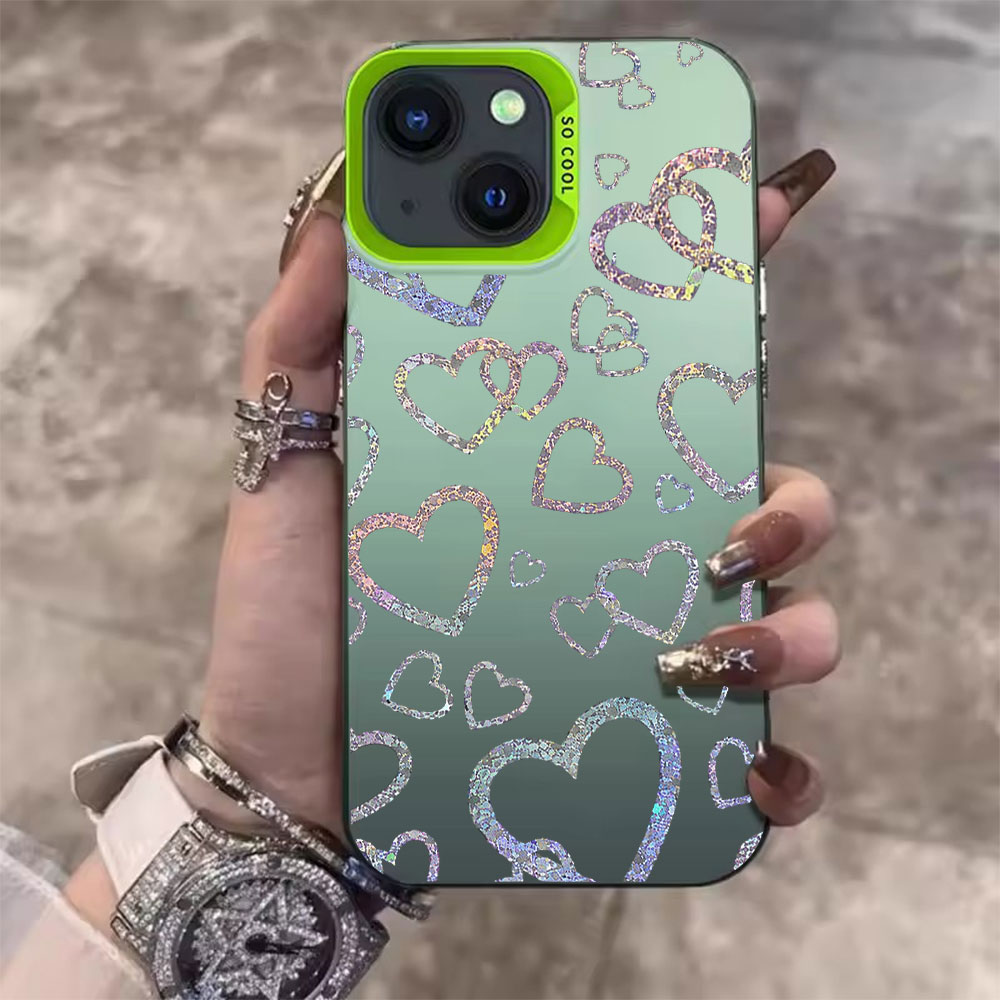 Casing dengan Motif Hati Berwa - Apple Iphone 15 Pro Max ulasan dan harga